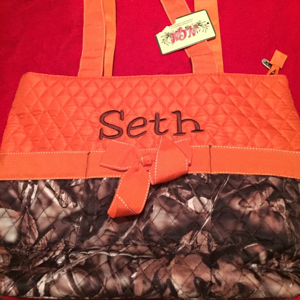 Monogrammed diaper bag